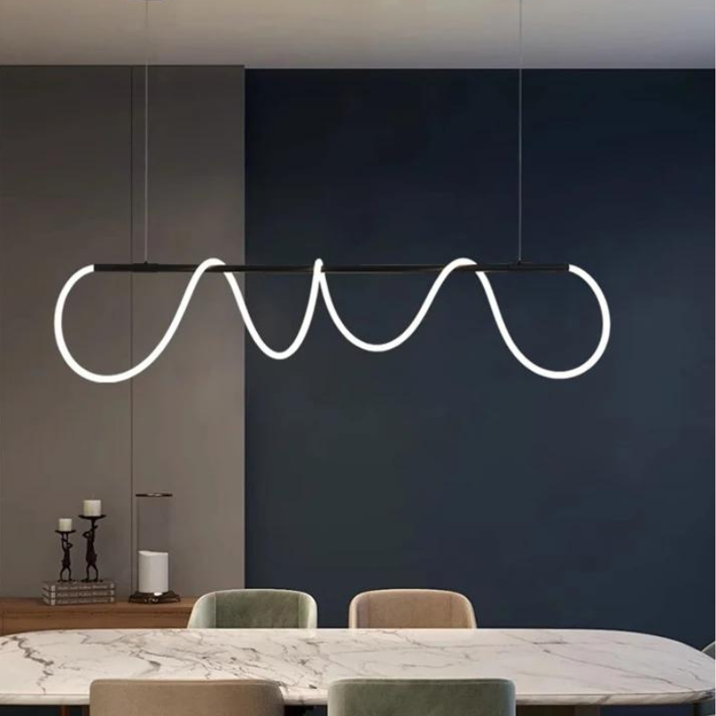 Lustre Moderno Minimalista Sala LED