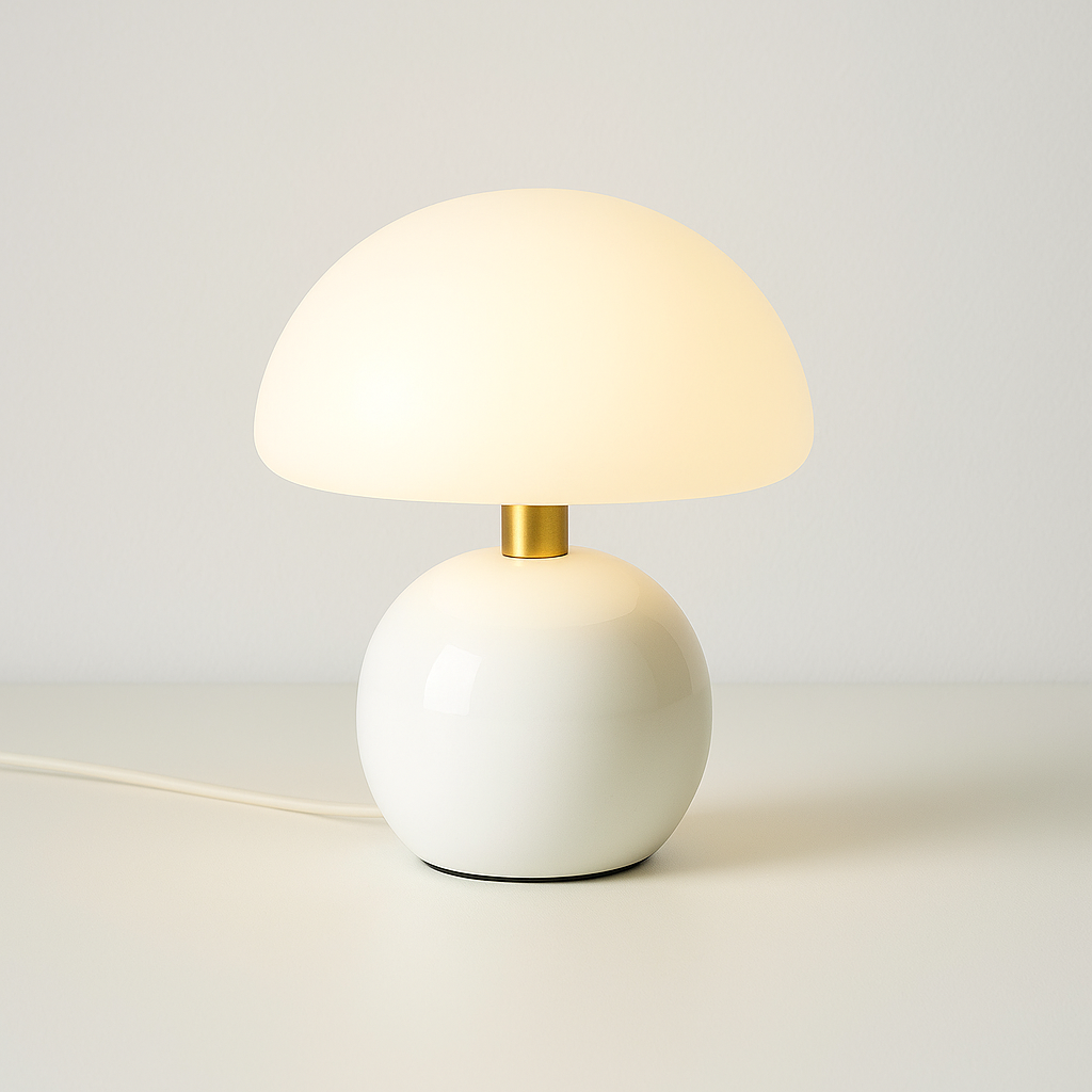 Luminária de Mesa Fazzino Colors | Design Minimalista Cogumelo