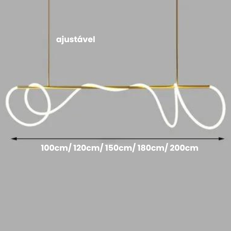 Lustre Moderno Minimalista Sala LED