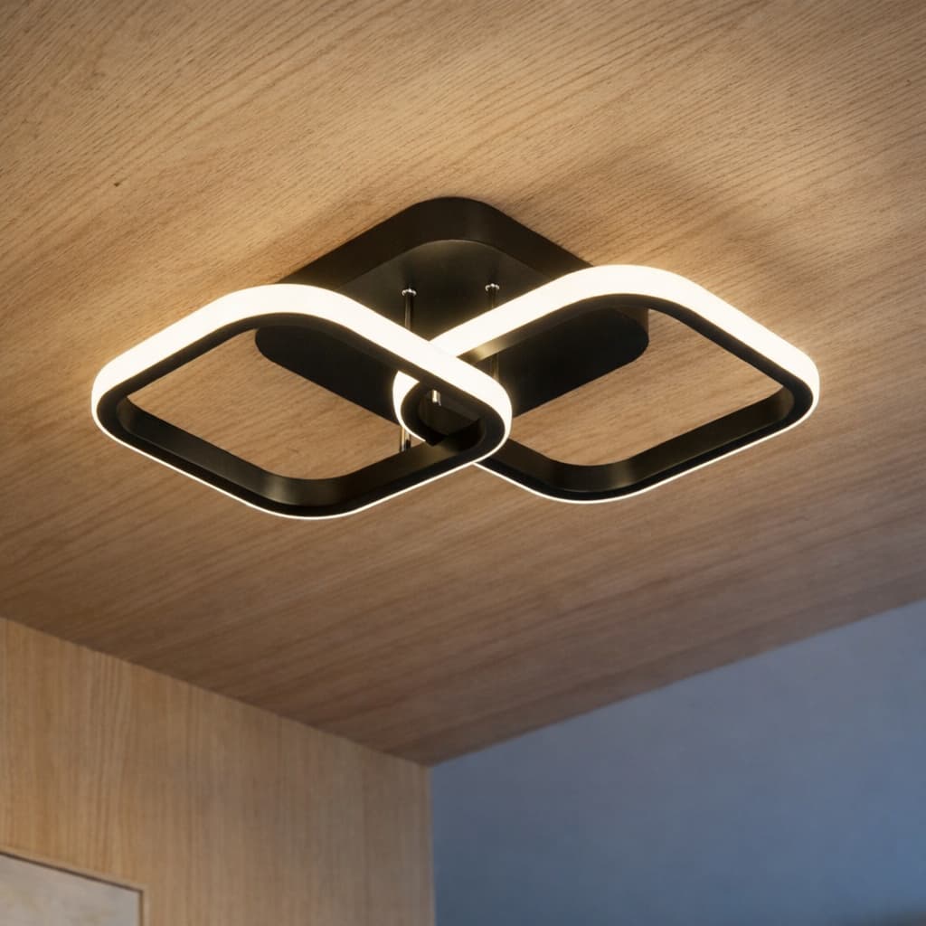 Luminária Plafon Metal LED Minimalista 40cm - homedecor