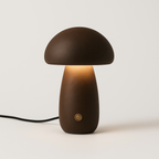 Luminária Madeira Maciça Cogumelo LED Design Organicista - homedecor