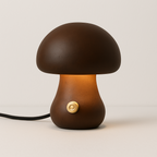 Luminária Madeira Maciça Cogumelo LED Design Organicista - homedecor