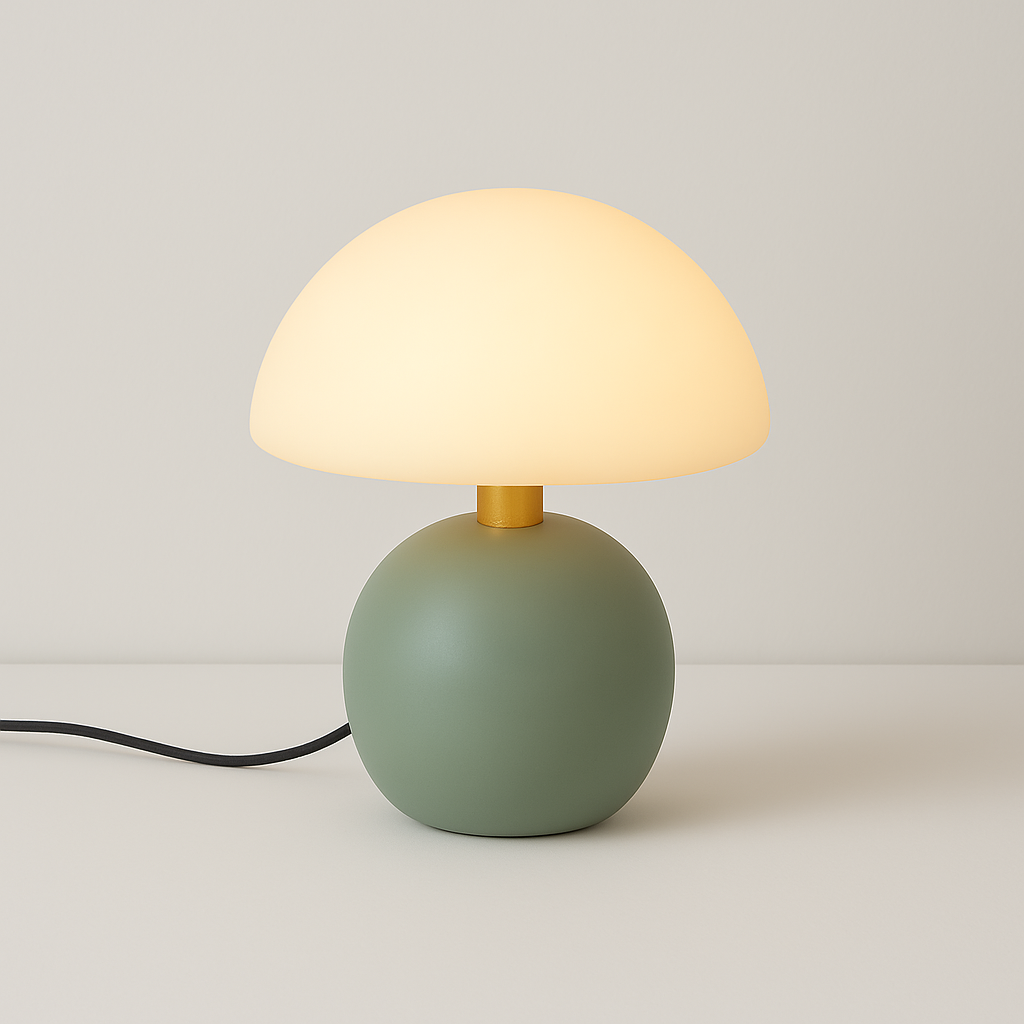 Luminária de Mesa Cogumelo Minimalista Design Moderno - homedecor