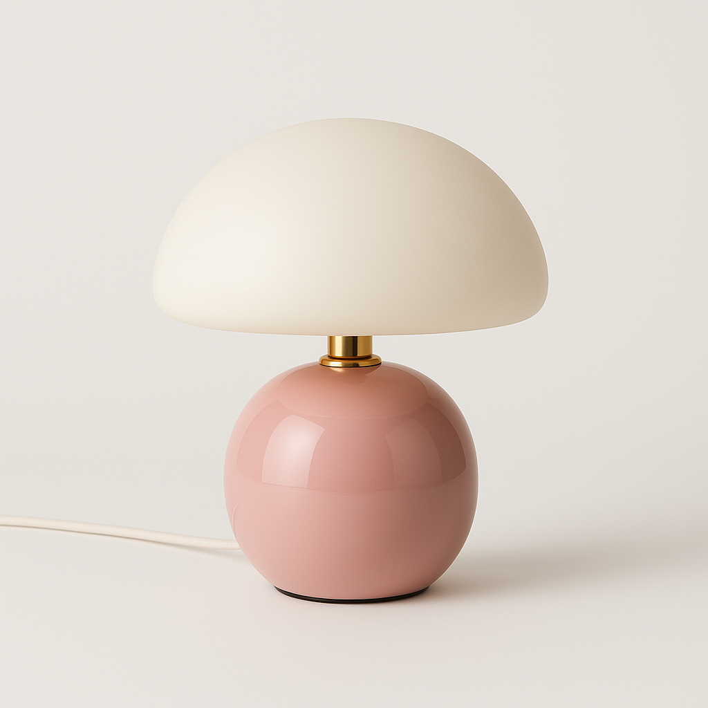 Luminária de Mesa Cogumelo Minimalista Design Moderno - homedecor