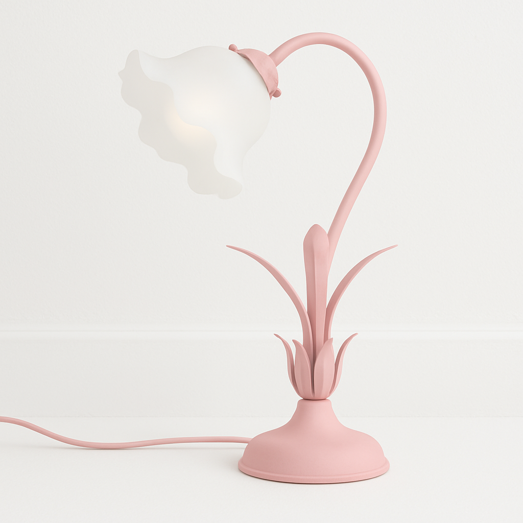 Luminária de Mesa Floral Vintage Orgânico Design Decorativo - homedecor