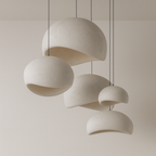 Pendente Branco Orgânico Escandinavo LED Design - homedecor