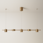 Pendente LED Linear Mesa Jantar Ilha Iluminação - homedecor