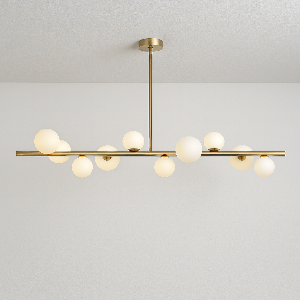 Pendente Dourado 120cm Design Escultural Artístico - homedecor