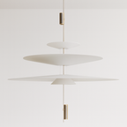Pendente LED Cascata 4 Camadas Acrílico 68cm Design - homedecor