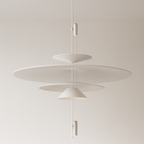 Pendente LED Cascata 4 Camadas Acrílico 68cm Design - homedecor