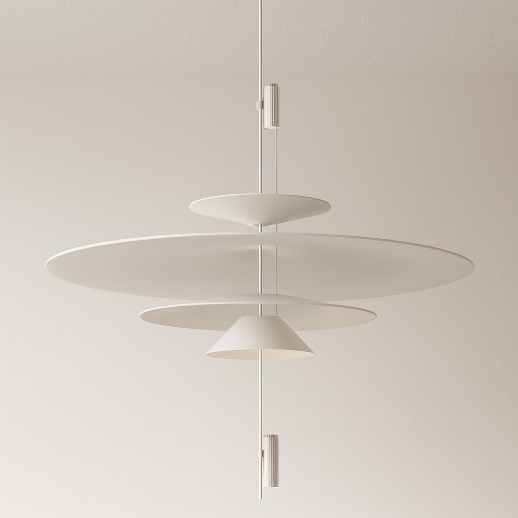 Pendente LED Cascata 4 Camadas Acrílico 68cm Design - homedecor