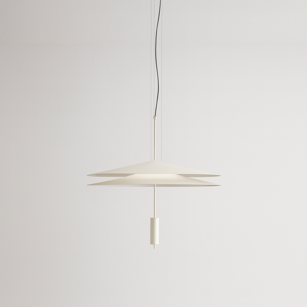 Pendente LED Flutuante 50-68cm Acrílico Dourado - homedecor