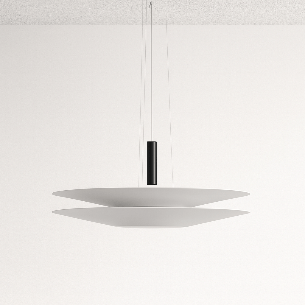 Pendente LED Flutuante 50-68cm Acrílico Dourado - homedecor