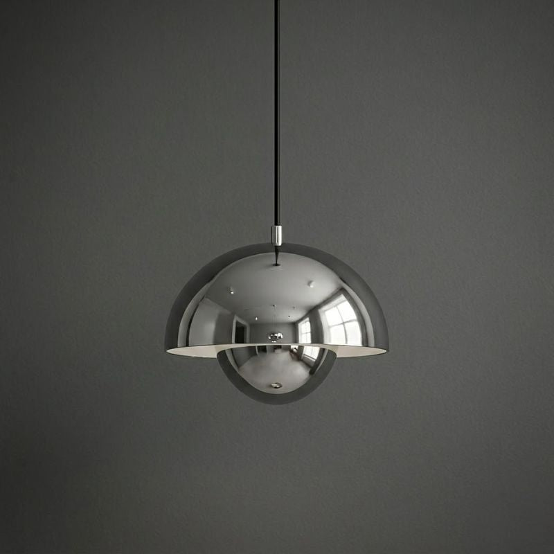 Pendente LED Metal Premium Espelhado Design Moderno
