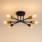 Pendente Sputnik 6 Braços 70cm Design Moderno - homedecor
