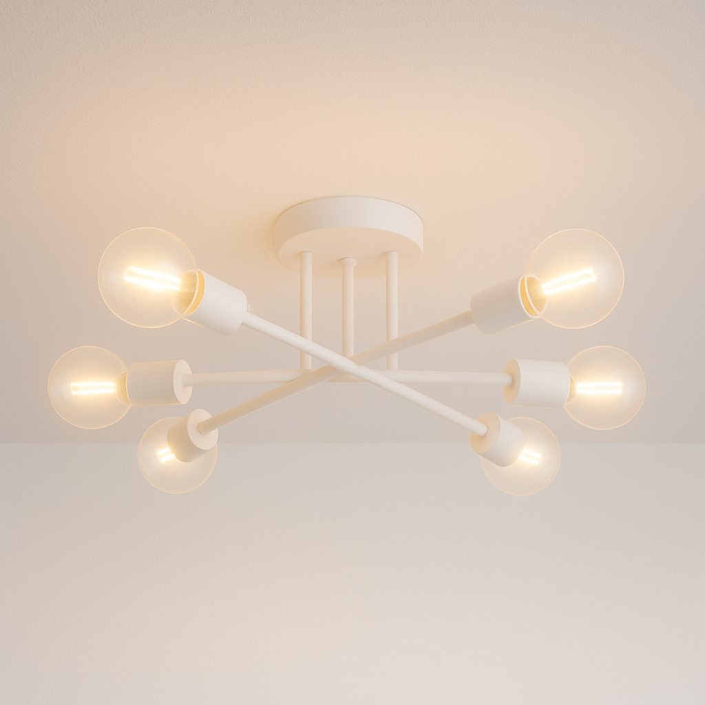 Pendente Sputnik 6 Braços 70cm Design Moderno - homedecor