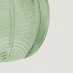 Pendente Triplo Vidro Verde Tropical Dourado Design - homedecor