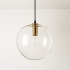 Pendente de Vidro Cristal Dourado Minimalista Elegante - homedecor