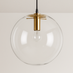 Pendente de Vidro Cristal Dourado Minimalista Elegante - homedecor