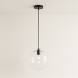 Pendente de Vidro Esfera Transparente 20-40cm Moderno