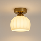 Plafon Cerâmico Nórdico Canelado Design Ambiente - homedecor
