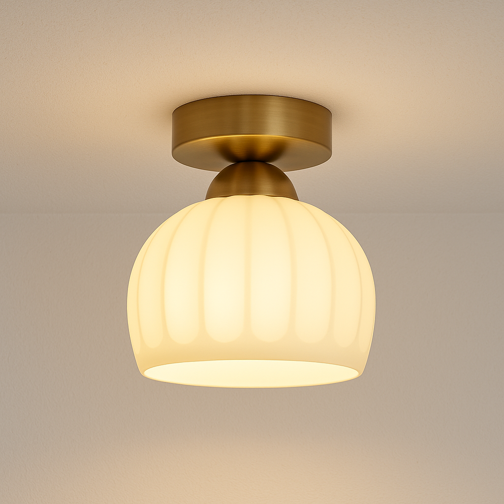 Plafon Cerâmico Nórdico Canelado Design Ambiente - homedecor