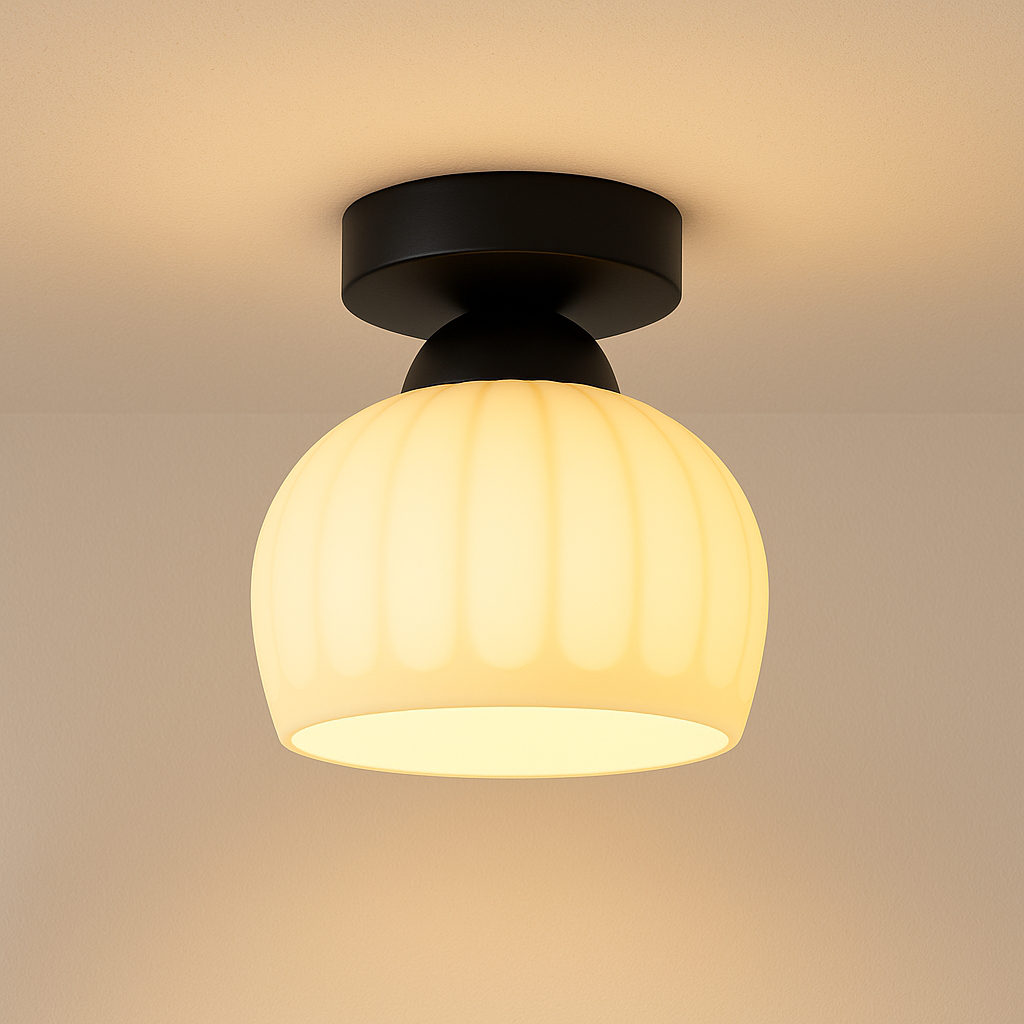 Plafon Cerâmico Nórdico Canelado Design Ambiente - homedecor