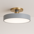 Plafon LED Colorido Circular Dourado Decorativo - homedecor