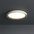 Plafon LED Redondo Bege Dourado 3 Formatos - homedecor