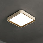 Plafon LED Redondo Bege Dourado 3 Formatos - homedecor