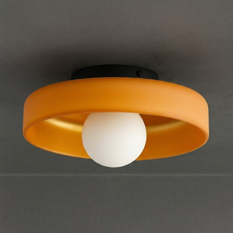 Plafon de Vidro Colorido Design Minimalista 25cm - homedecor