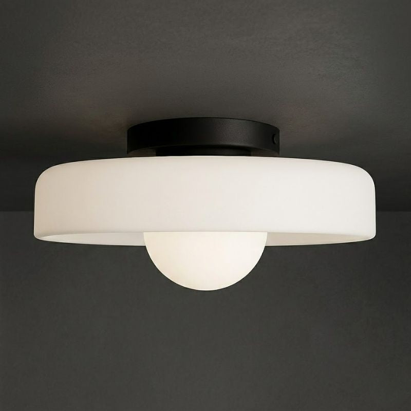 Plafon de Vidro Colorido Design Minimalista 25cm - homedecor