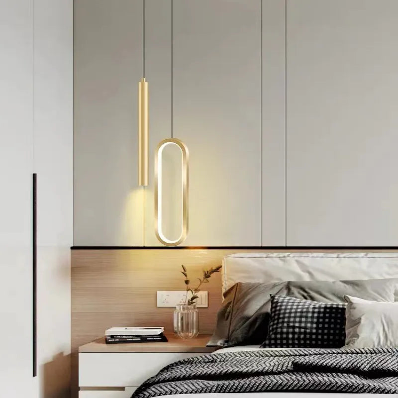 Pendente LED Duplo Minimalista Duo Glow