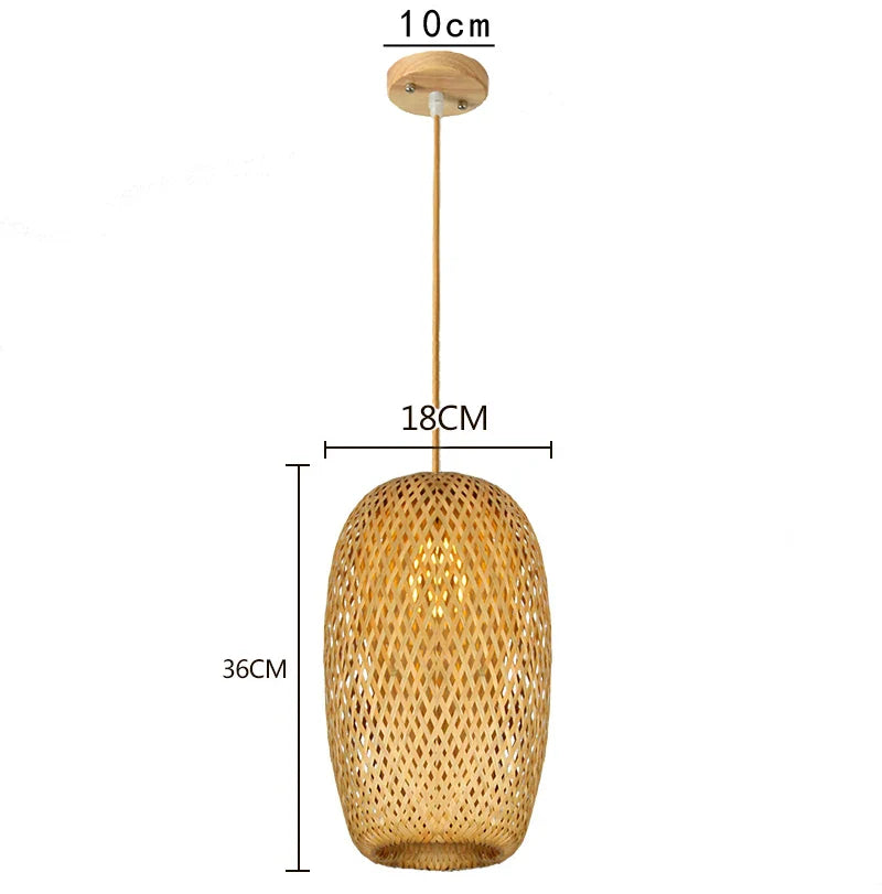 Pendente para Sala de Jantar em Fibras Naturais de Vime