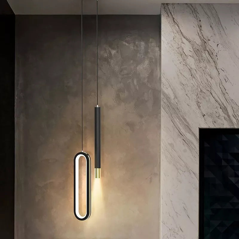 Pendente LED Duplo Minimalista Duo Glow