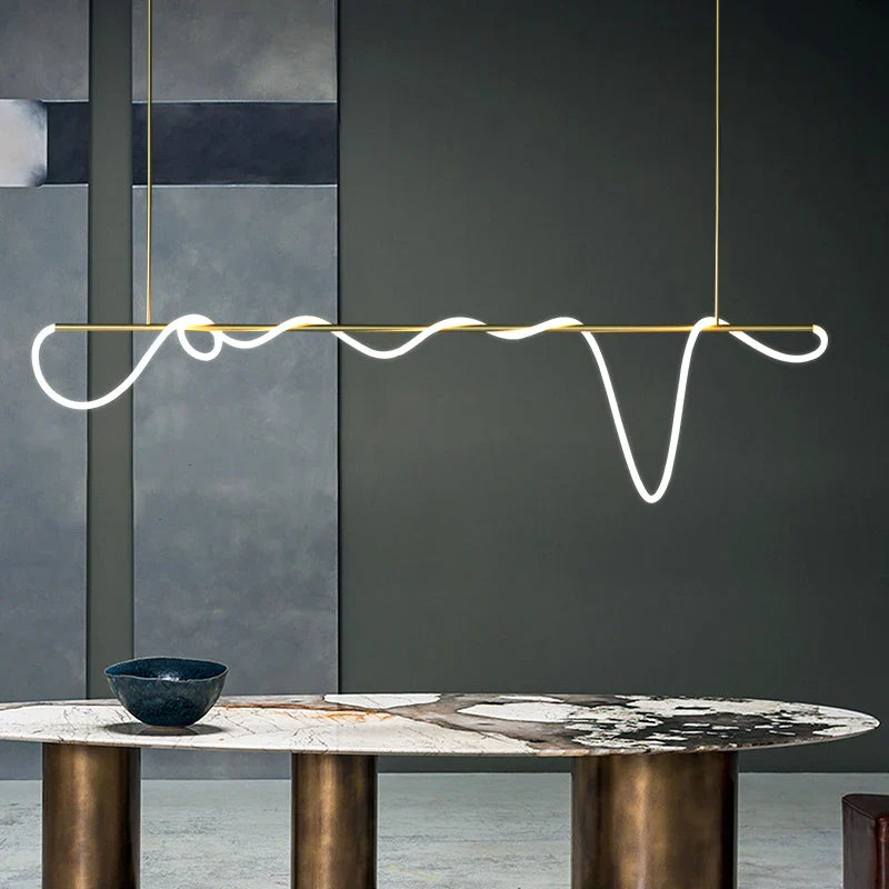 Lustre Moderno Minimalista Sala LED