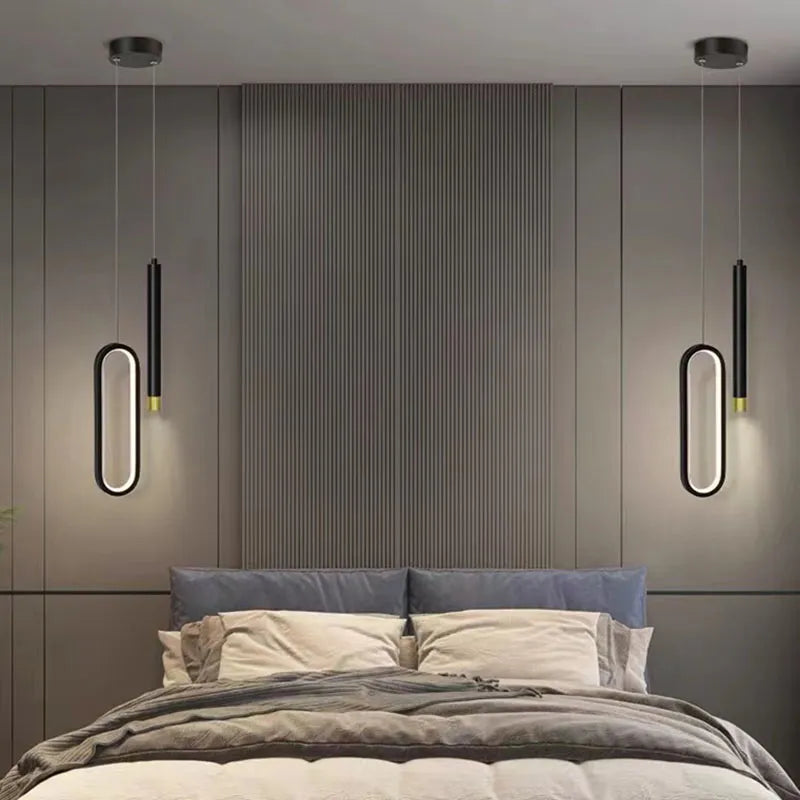Pendente LED Duplo Minimalista Duo Glow