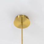 Pendente Linear Spirale Dourado | Design Orgânico e LED Integrado