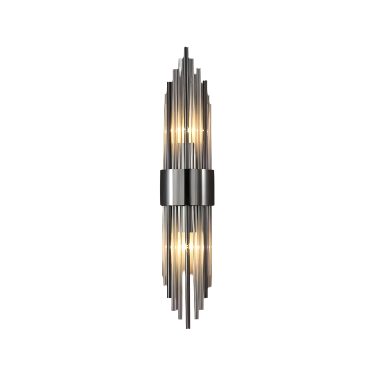 Arandela Spartan Metal e Vidro Parede - homedecor