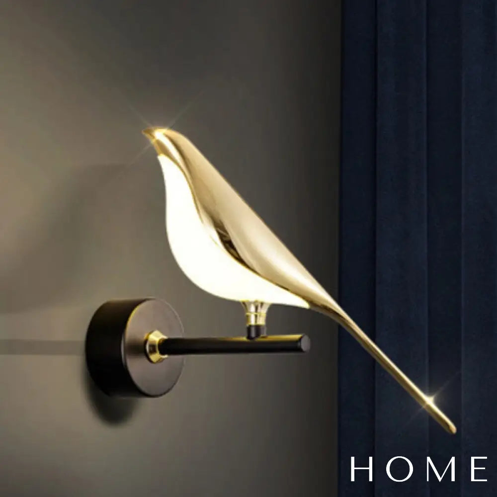 Arandela De Parede Com Design Pássaro Estilo Nórdico 1 Pássaro Iluminação