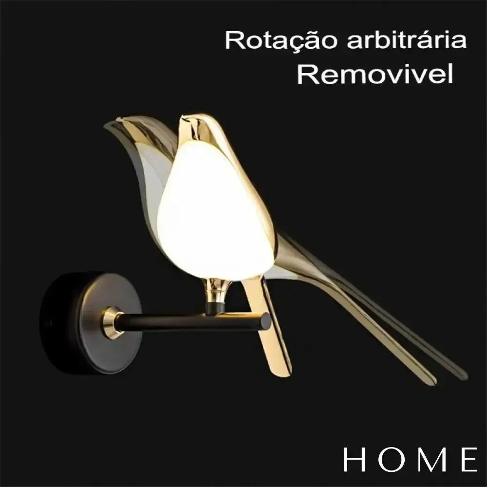 Arandela de Parede com Design de Pássaro Estilo Nórdico Aviara - homedecor