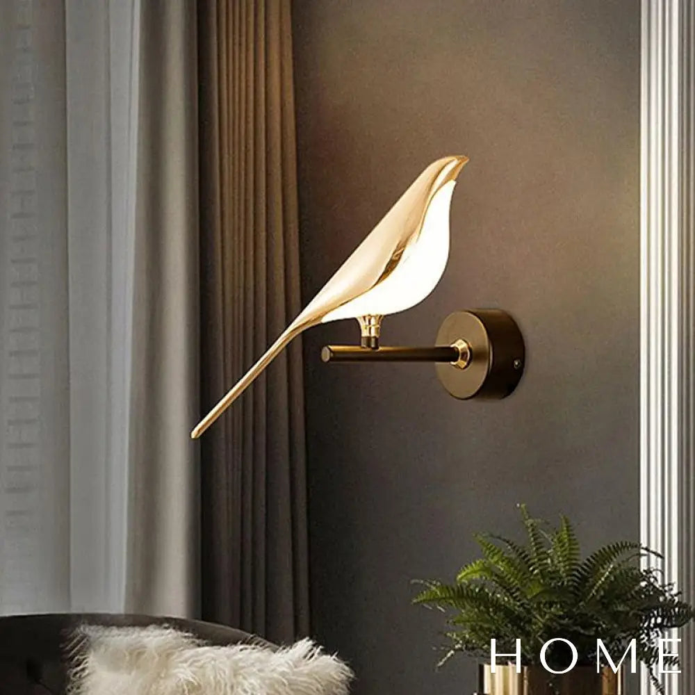 Arandela De Parede Com Design Pássaro Estilo Nórdico Iluminação