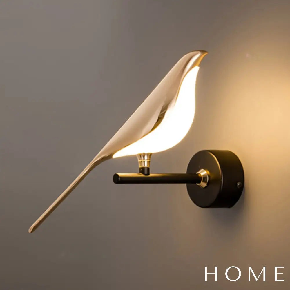 Arandela De Parede Com Design Pássaro Estilo Nórdico Iluminação