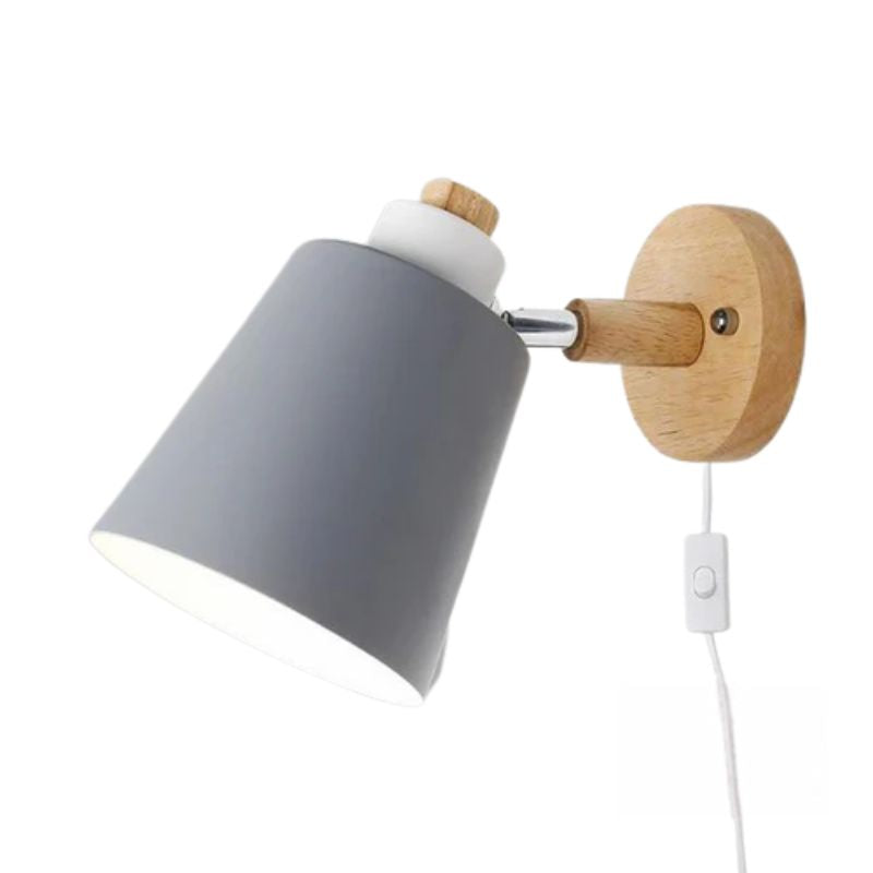 Arandela de Parede em Madeira com Interruptor Arbor Switch