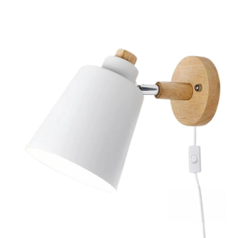 Arandela de Parede em Madeira com Interruptor Arbor Switch