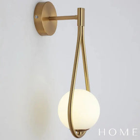 Arandela De Parede Em Metal Com Design Gota Minimalista Dourado Iluminação