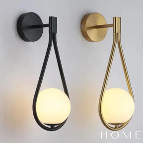 Arandela De Parede Em Metal Com Design Gota Minimalista Iluminação