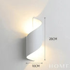 Arandela Externa LED Espiral para Parede Helix Spiral - homedecor