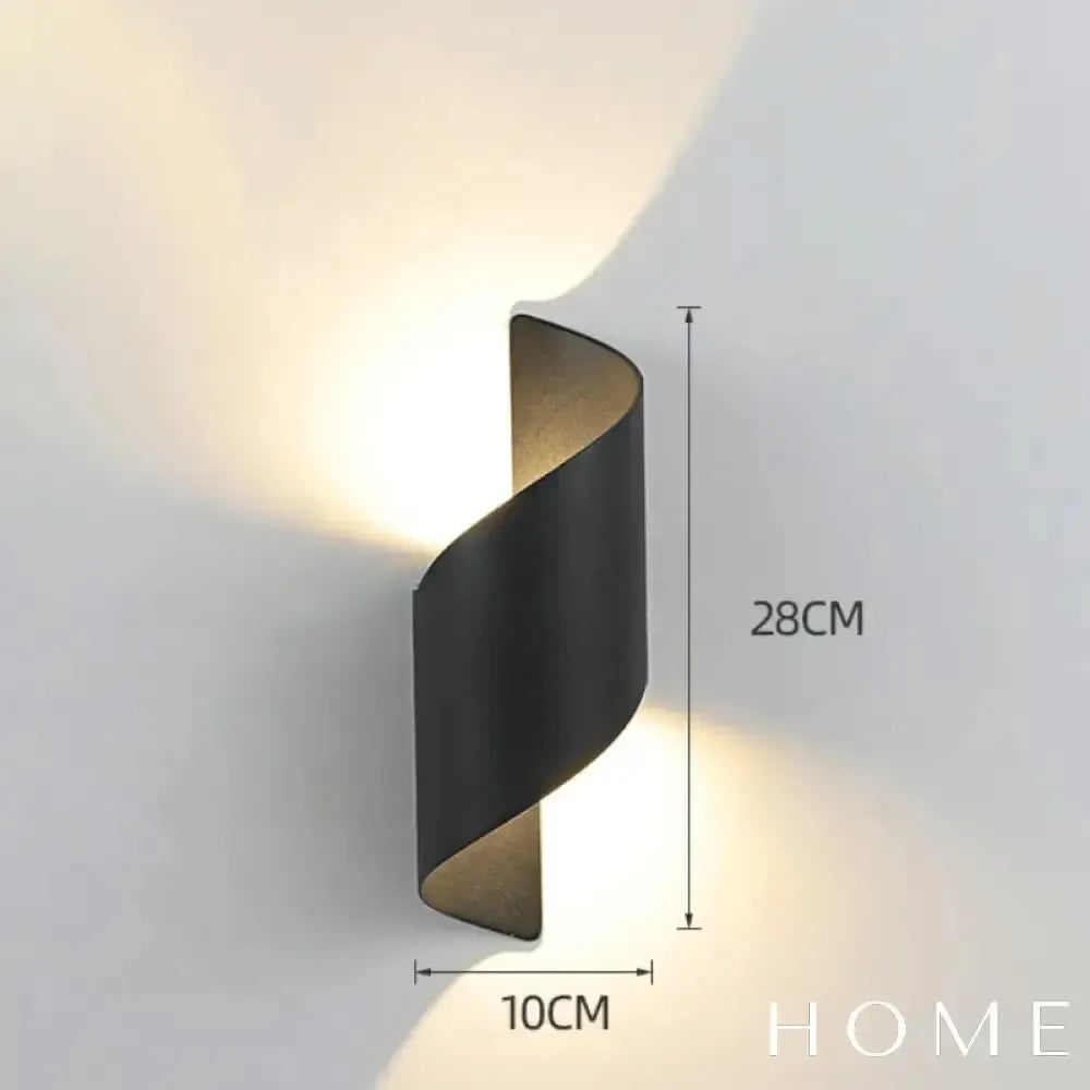 Arandela Externa LED Espiral para Parede Helix Spiral - homedecor