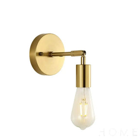 Arandela Industrial De Metal Articulada 180° Para Parede Dourado / 1 Unidade Iluminação